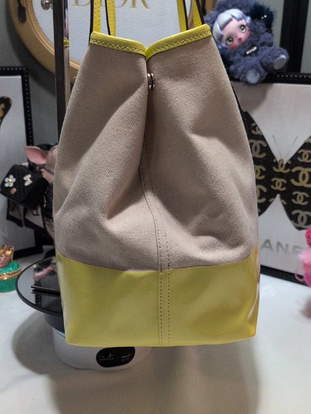 Kate Spade STREET Side Snap Canvas And Leather Small Tote - Picture 4 of 14